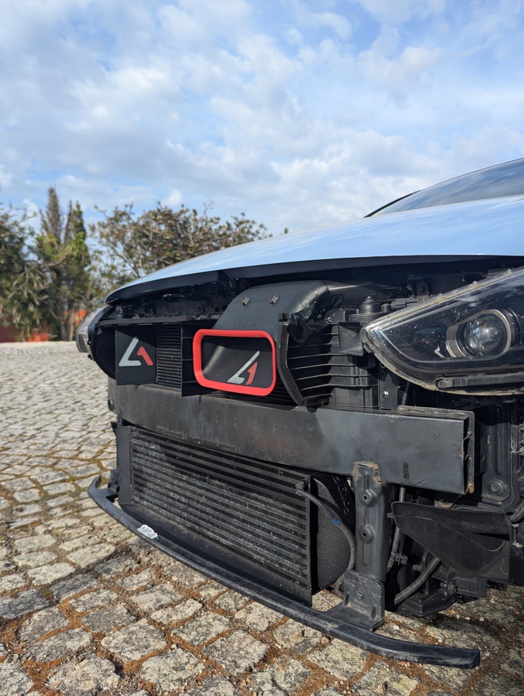 Snorkel fitted inside the i30N engine bay