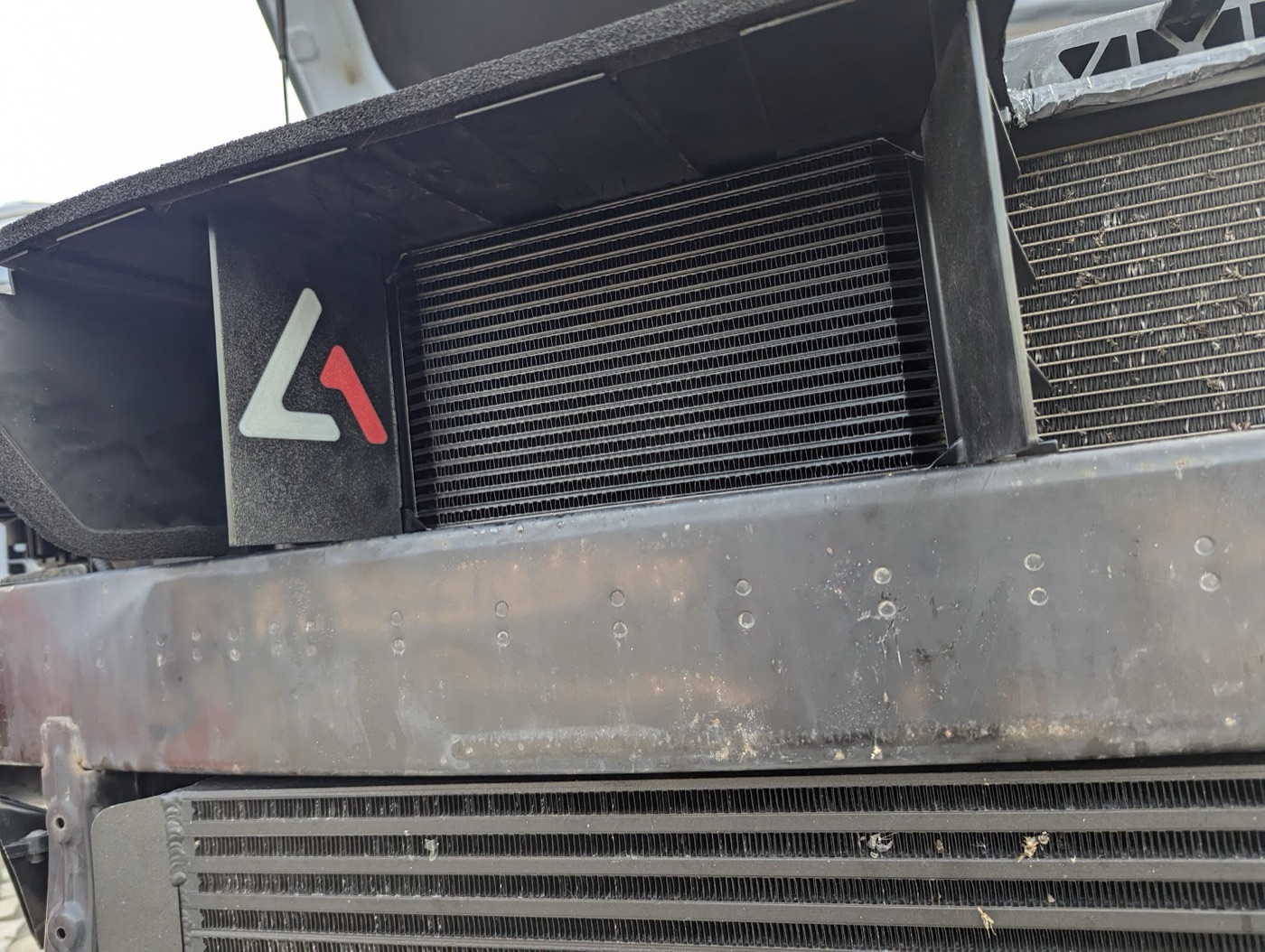 Cooler mounted in the box
