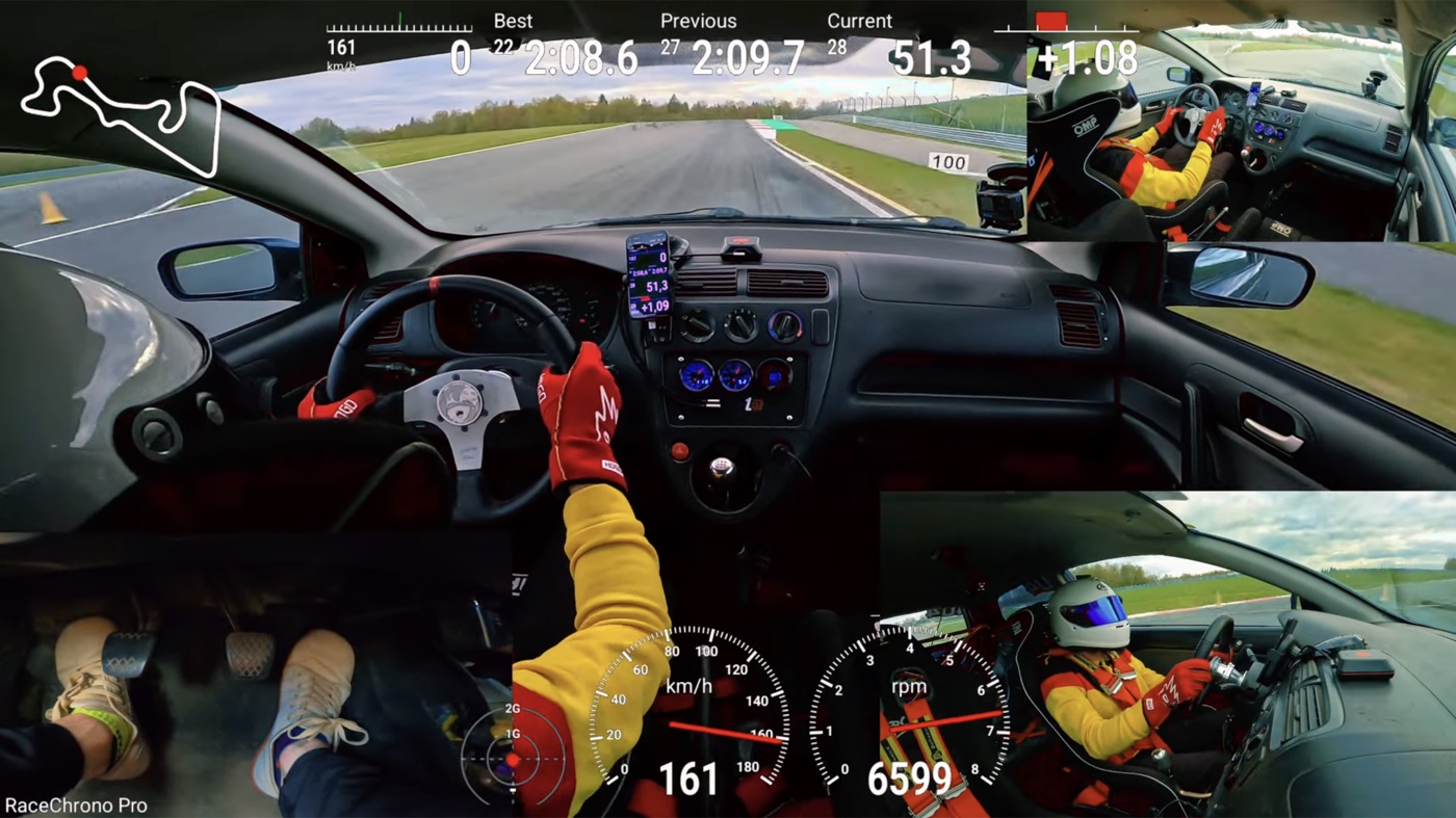 Onboard POV from headlamp-mounted GoPro